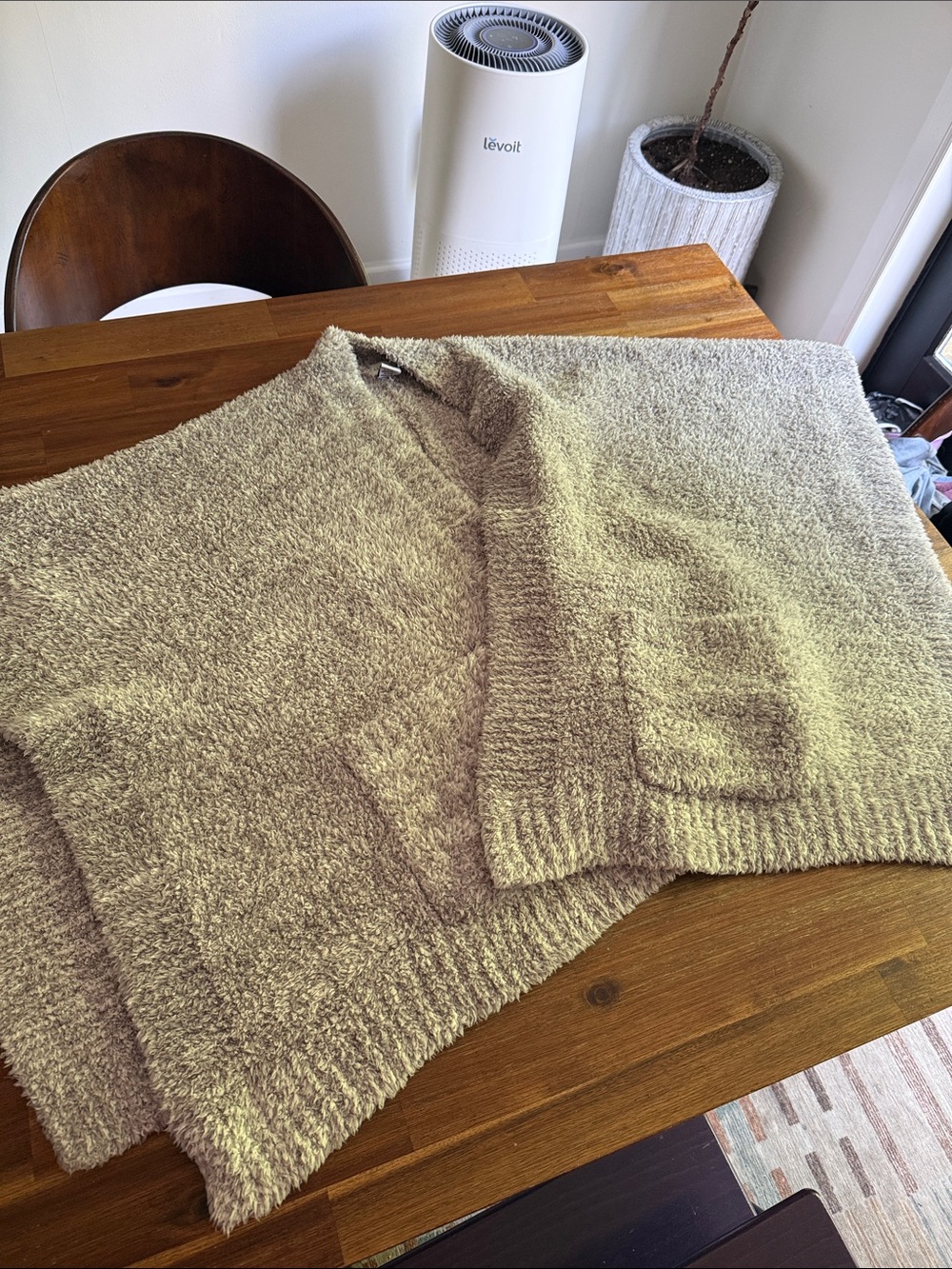 Cozy Chunky Knit Wrap - gray